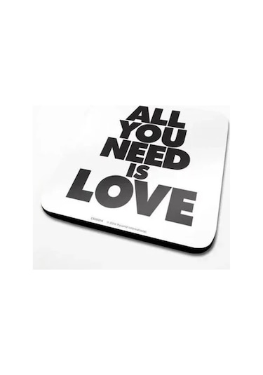 Bardak Altlığı All You Need Is Love Çok Renkli
