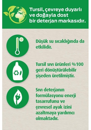 Tursil Sıvı Çamaşır Deterjanı Leylak Bahçesi 4 x 2145 ML 132 Yıkama