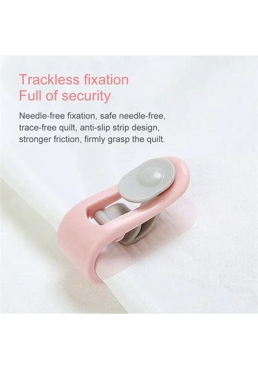 6 Paket Pembe Yatak Odası Yatak Çarşafı Klipleri Yorgan Tutucu Kaymaz Yorgan Battan Perde Battaniye Nevresim Ev Gereçleri 47120002