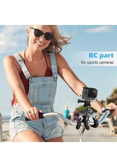 Chenkestoreone Siyah Tutucu 1 Adet Ahtapot Telefon Ve Kamera Sehpası Dayanıklı Katlanır Ayaklı Masaüstü Desteği Siyah Tutucu