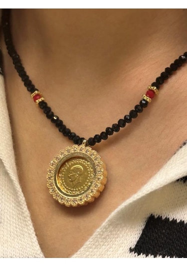 Hakan Güler Kuyumculuk Yarım Altın Kolye Yz03 Sarı Altın