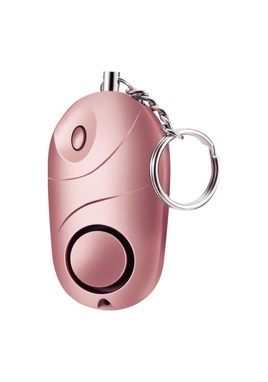 Yaozixa Zq-017 Pembe Kişisel Acil Alarm: 120-130db Ses + Aydınlatma Fonksiyonu, Abs Malzeme, 3xlr44 Pil Dahil