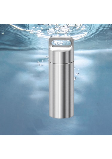 Dolıty Seyahat Açık Için Hap Tutucular Su Geçirmez L Gümüş