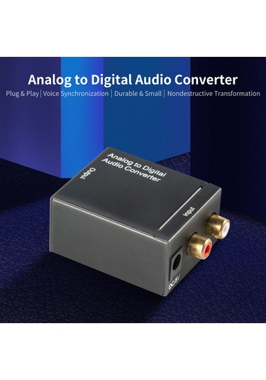 Geeksen Analogdan Dijitale Ses Dönüştürücü - Tek Çalıştır & Kullan, Senkron Çıkış, 48khz, Dts/ac3 Desteği, Güvenli Ve Kararlı, Us Şarj Aleti
