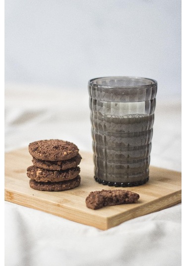 Allegra Füme Akrilik Bardak 400 Ml Modern Su Ve Meşrubat Bardağı Kırılmaya Dayanıklı Cam Değil