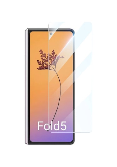 Zore Galaxy Z Fold 5 Uyumlu Etnaa Şeffaf Cam Ekran Koruyucu