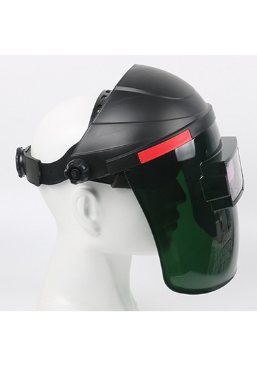 Mufunye Büyük Görüntüleme Ekranı Kaynak Maskesi Güneş Enerjili Otomatik Karartma Baş Üstü Kaynak Ka