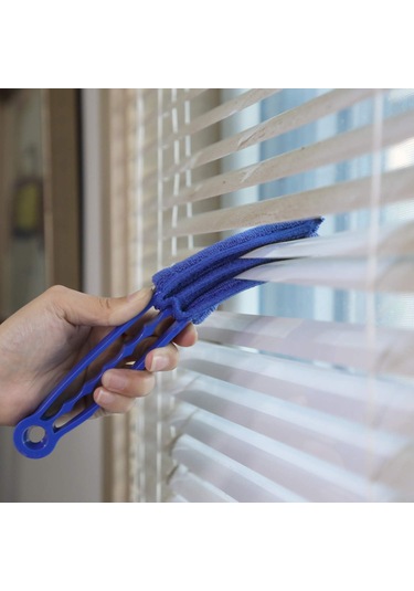 Pencere Perdesi Temizleyici Toz Alma Fırçası 5 Mikrofiber Kılıflı