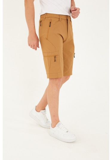 Camp Scoutland Camp715 Outdoor Tactical Su İticili Yazlık Erkek Taktik Şort Hardal