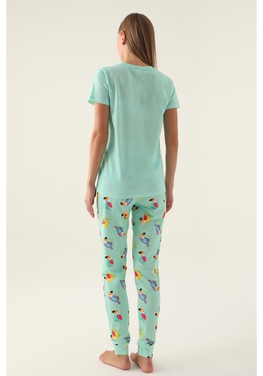 Roly Poly 3403 Callım Kadın Kısa Kol Pijama Takımı Nil