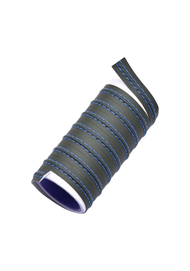 8 Metre Deri Trim Fitili Mavi Dikişli