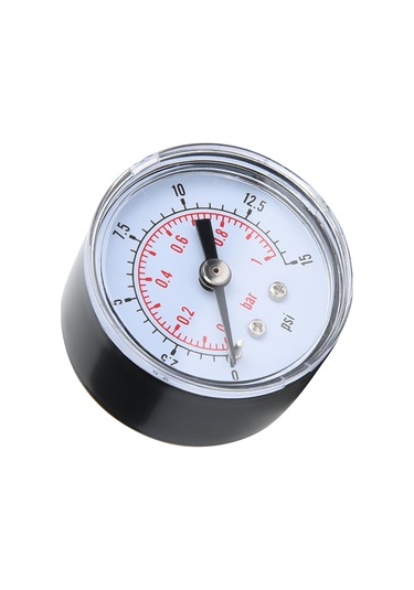 Jeemson 0-200psi/0-14bar Çift Ölçekli Akşiyel Basınç Göstergesi, 1/8" Bspt Dişli, Metal Kasa, Hava-su-yakıt Basıncı Ölçümü