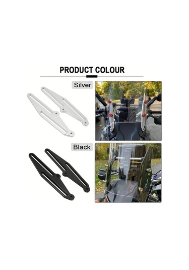 Chuangyinshop Black Yamaha Tenere700 Xt700z 2019 2020 2021 Motorcycle Rüzgarlık Ayar Braketi Modifikasyon Kiti