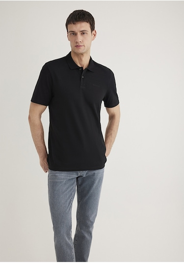 Mavi - Mavi Siyah Siyah Polo Tişört 0611837-900 Siyah