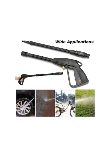 Yüksek Basınçlı Yıkama Tabancası Ile Yüksek Güç Yıkama Siyah