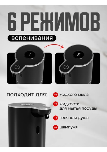 Wınner Star Sıvı Sabun İçin Sensörlü Dispanser 226757949 Siyah