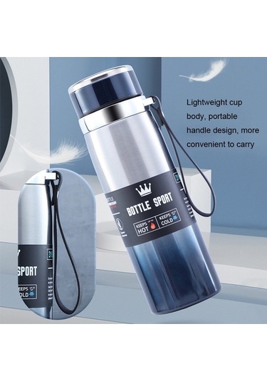 Novahub 955 316 Paslanmaz Çelik Vakumlu Bardaklar, 1000 Ml Kapasite Yeşil