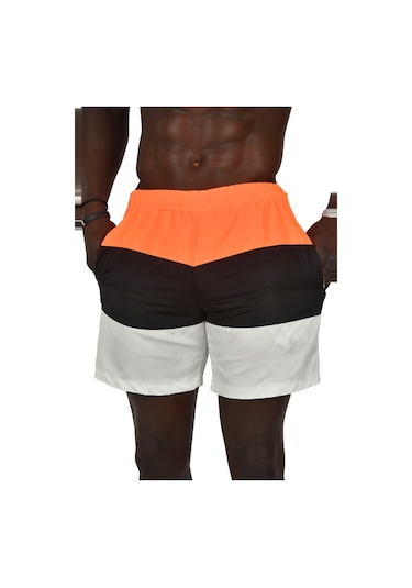 Deepsea Erkek Turuncu Hızlı Kuruyan Deniz Şortu 2403002