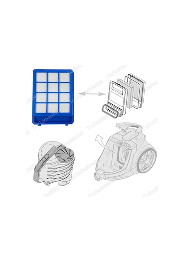 Phılıps Xb 9155 Marathon Ultimate Hepa Filtre Seti (434055938)