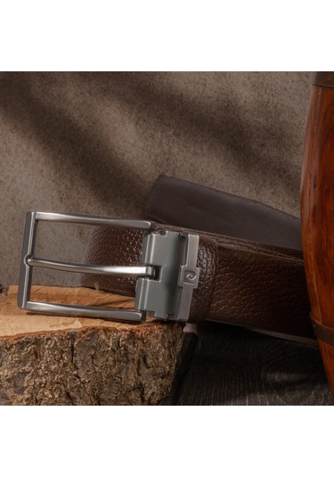 Pierre Cardin Deri Erkek Kemer En 3,5 Cm Pc100f Kahve - Floater