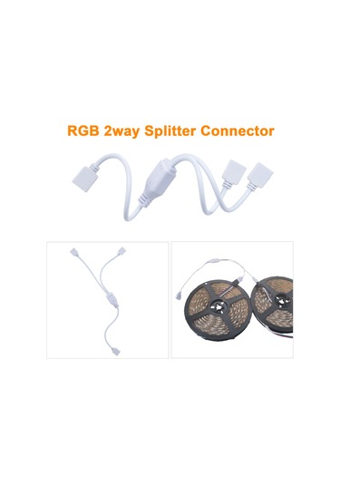 Neevoyu Rgb Led Işık Şeridi Bağlantı Seti - L Ve T Tipi, İki Yönlü Kablolu, Kaynaklama Gerektirmeyen Kilitli Bağlayıcılar