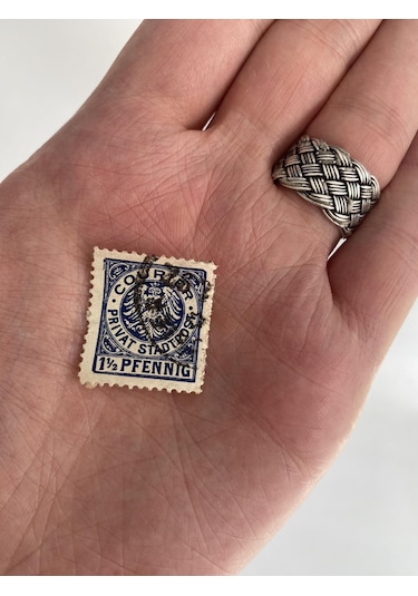 Almanya 1895 Courier Privat Damgalı Posta Pulu