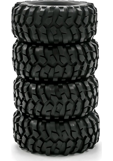 Tenfowee 1/10 Rc Araçları İçin 4 Adet Kauçuk Lastik, Trx4 Scx10 90046 90047 Cc01 Uyumlu, Dış Çap 96mm Genişlik 40mm