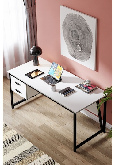 Ms2c Çalışma Masası,ofis Masası - 70x160 Cm - Beyaz Ms2c - 160 - Beyaz