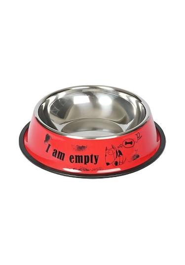 Cbtx Anti-uç Paslanmaz Çelik Hayvan Kasesi Kedi Köpek Maması Kabı Xl 22 Cm