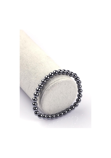 Terahertz Doğal Taş Bileklik 6mm Küre Kesim Çok Renkli