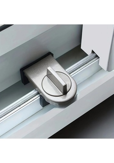 Fastbuy Sürgülü Kanat Kilidi, Dolap Kapı Sapanı, 1/2 Adet, Pratik Aksesuar 1 ADET