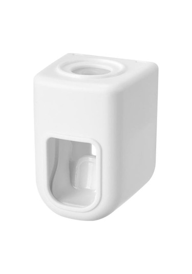 Beyaz 1 Adet Ev Duvara Monte Banyo Su Geçirmez Diş Macunu Sıkacağı Banyo Aksesuarları Beyaz Beyaz