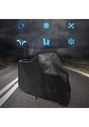 Yamaha 2025 Xmax 250 Tech Maxarka Çanta Uyumlu Motorsiklet Brandası, Motor Örtüsü-siyah Mba90002