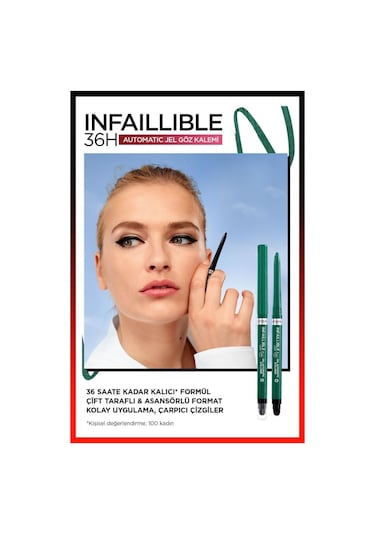 L'Oreal Paris Infaillable Automatic Jel Göz Kalemi Zümrüt Yeşili