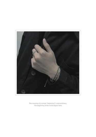 Japonya Ve Güney Kore Bayanlar Erkek Çiftler Çiftler Kız Solmayan Basit Hip Hop Vahşi Çift Zincir Paslanmaz Çelik Bilezik