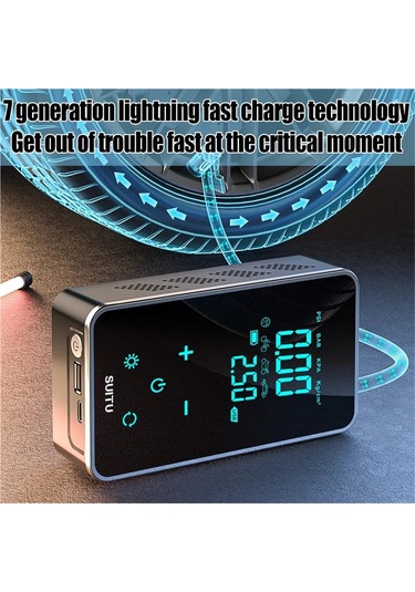 Jialan Araba İçin Hava Kompresörü Hava Pompası Taşınabilir