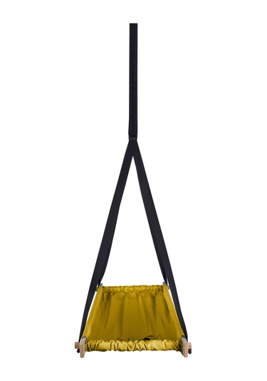 Bundera Flow Sarı Ahşap Yaylı Zıpzıp Hamak Beşik Hoppala