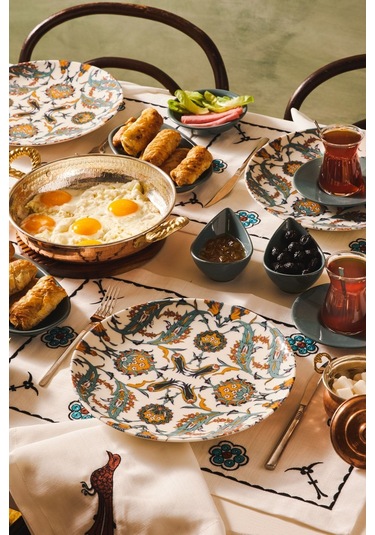 Karaca  Flevo Porselen 26 Parça 6 Kişilik Kahvaltı/Servis Takımı