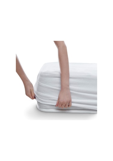 Dört Mevsim Çift Kişilik Alez Fitted Sıvı Geçirmez Yatak Koruyucu (439688732)