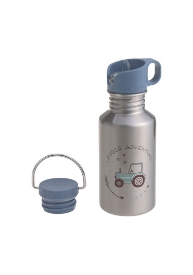 Lassig Adventure Çelik Matara Tractor 500ml Mavi