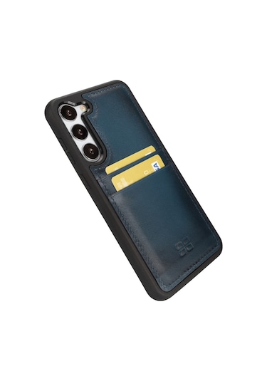 Bouletta Samsung Galaxy S23 Uyumlu Deri Arka Kapak FXCP BRN4EF