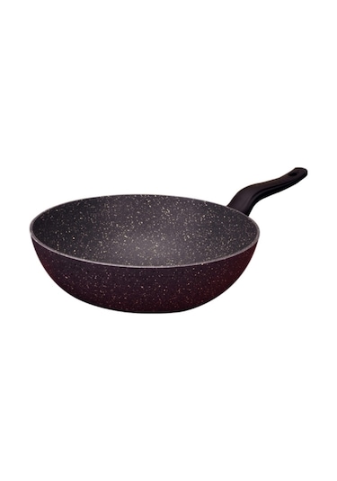 ChefMaster 28 Cm Granit Wok Tava Siyah Yanmaz Yapışmaz