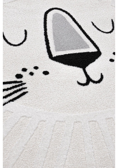 Koza Halı Sparkle Krem Aslan Figürlü Hayvan Figürlü Çocuk Odası Bebek Odası Krem