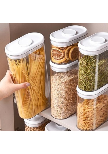 Hava Geçirmez Gıda Saklama Kabı Kapaklı Mühürlü Kavanoz Gıda Sınıfı Bpa İçermez Diğer