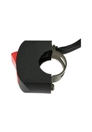 Yaozixa Motosiklet/off-road/mtb 22-25mm Direksiyon Anahtarı, Dc12v/10a, 55cm Kablolu Modifikasyon Aracı Siyah