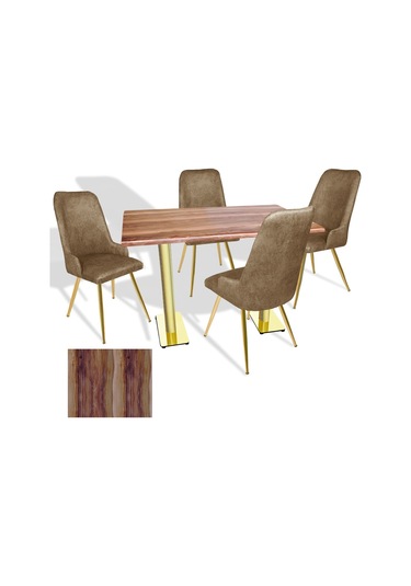 Karanfil Gold Werzalit - Çırağan Gold Masa Takımı 80x140