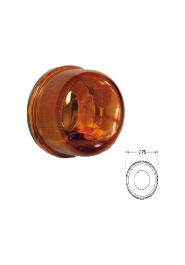 Yuvarlak Tip Yan İşaret Lambası Actros- Axor