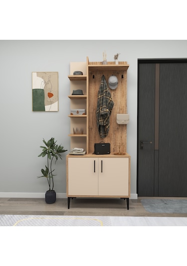 Arnetti Askılı Julendor Portmanto, Atlantik Çam Bej