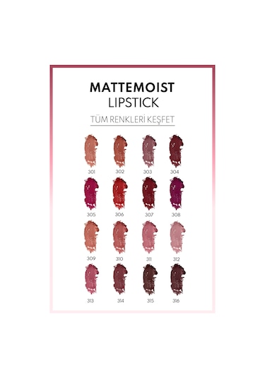 Note Cosmetique Mattemoist Lipstick Mat Bitişli Ruj 314 Mocha Rain - Kahverengi
