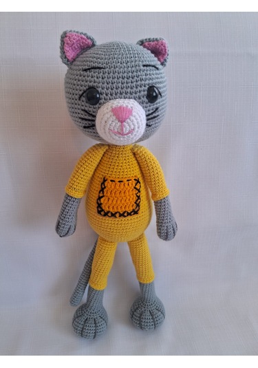 Amigurumi İkili Kedi Set Oyuncak
